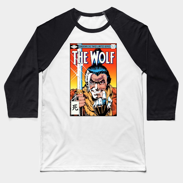 The Wolf v2 Baseball T-Shirt by demonigote